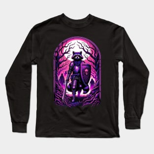 Raccoon Paladin of the Purple Realm Long Sleeve T-Shirt